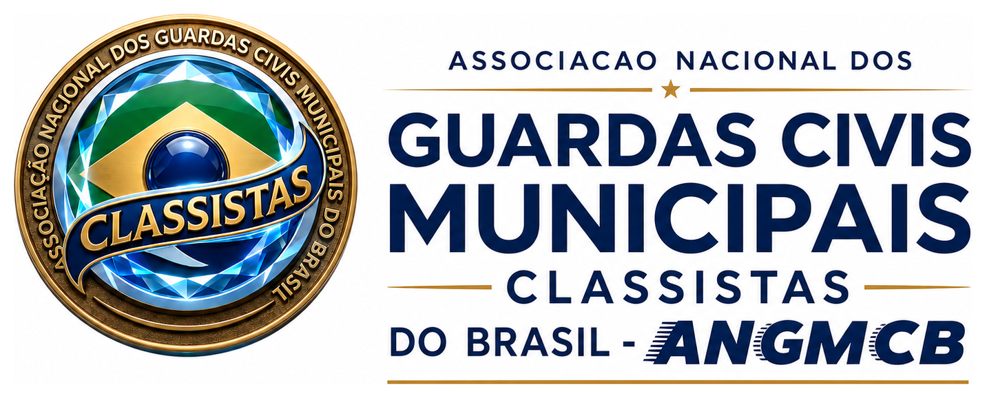 Logomarca oficial da Associação Nacional dos Guardas Civis Municipais Classistas do Brasil — ANGMCB